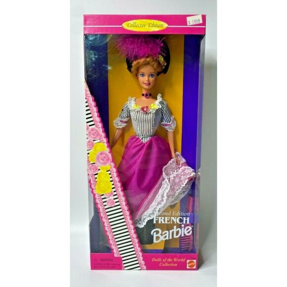 1996 Barbie "French" Second Edition Dolls Of The World Collection NIB#3